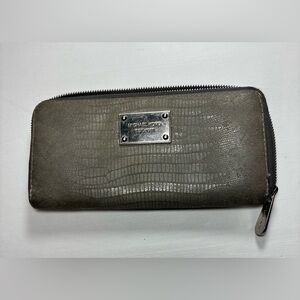 Michael Kors Lizard-Embossed Leather Wallet